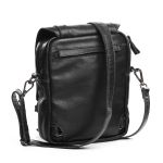 Bolsa Shoulder Bag Leiria Couro Preto Social