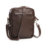 Bolsa Shoulder Bag em Couro Tavira Marrom Social 