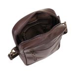 Bolsa Shoulder Bag em Couro Tavira Marrom Social 