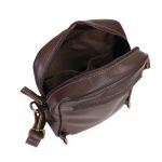 Bolsa Shoulder Bag em Couro Tavira Marrom Social 