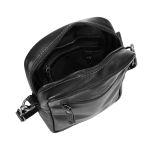 Bolsa Shoulder Bag Tavira Couro Preto Social 