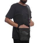 Bolsa Shoulder Bag Tavira Couro Preto Social 