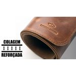 Desk Pad em Couro Cádis Marrom Rústico