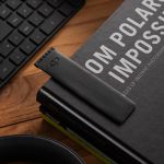 Kit Escritório com Deskpad Couro Preto Rústico 