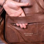 Mochila em Couro Sines Marrom Rústico