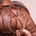 Mochila em Couro Sines Marrom Rústico