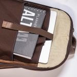 Mochila em Couro Sines Marrom Rústico