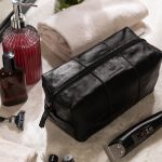 Necessaire Burgos Couro Preto Social