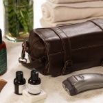 Necessaire Cinnamon Couro Marrom Social