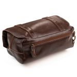 Necessaire Cinnamon Couro Marrom Social