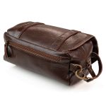 Necessaire Cinnamon Couro Marrom Social