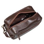 Necessaire em Couro Verona Marrom Social