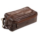 Necessaire em Couro Verona Marrom Social