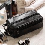 Necessaire em Couro Verona Preto Social