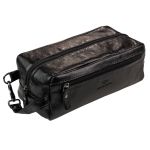 Necessaire em Couro Verona Preto Social