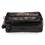 Necessaire em Couro Verona Preto Social