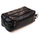 Necessaire em Couro Verona Preto Social