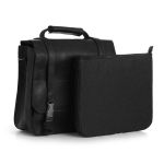 Bolsa Tiracolo em Couro Reus Preto Rustico