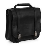 Bolsa Tiracolo Reus Couro Preto Rustico