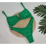 Conjunto Aro V Verde Bandeira Canelado