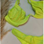 Aro W Amarelo Neon Canelado
