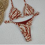 Conjunto Summer Zebra Marrom