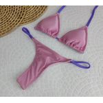 Conjunto Fio Dental Rosa com Lilás Trilobol