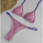 Conjunto Fio Dental Rosa com Lilás Trilobol