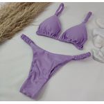 Conjunto Frufru Lavanda Canelado