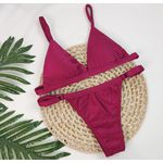 Conjunto Ivy Vinho Canelado 
