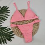 Conjunto Ivy Rosa Bebê Canelado