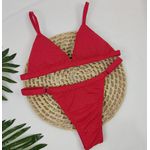 Conjunto Ivy Lurex Vermelho