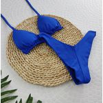 Conjunto Liz Azul Royal Liso