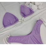 Conjunto Manu Lavanda Com Branco