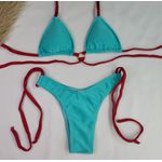 Conjunto Manu Azul Piscina Trilobol Com tiras cobre