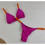 Biquíni Conjunto Summer Rosa Com tiras Laranja - Trilobol