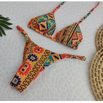 Conjunto Summer Tribal Laranja