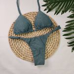 Conjunto Summer Lurex Verde Jade