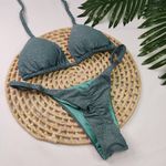 Conjunto Summer Lurex Verde Jade