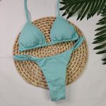 Conjunto Summer Lurex Azul Celeste