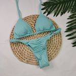 Conjunto Summer Lurex Azul Celeste