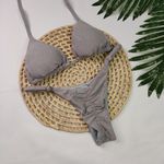 Conjunto Summer Lurex Cinza