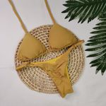 Conjunto Summer Lurex Mostarda