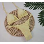 Conjunto Summer Amarelo Canelado