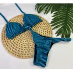 Conjunto Summer Listrado Azul 