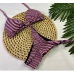 Conjunto Summer Listrado Rosa