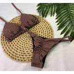Conjunto Summer Listrado Nude