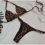 Conjunto Fio Dental Onça
