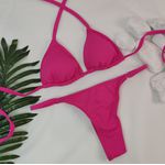 Conjunto Fio Dental Rosa Pink Liso
