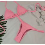 Conjunto Fio Dental Rosa Chiclete